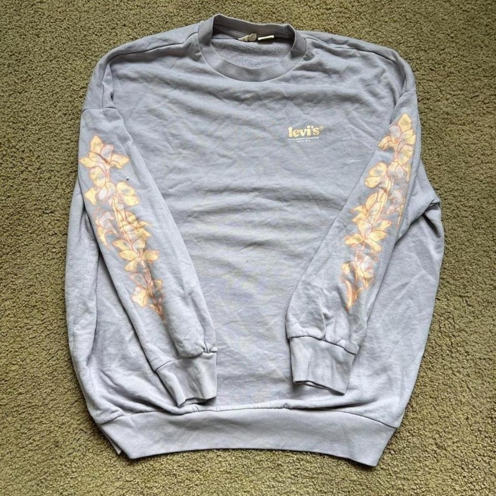 Vintage Lilac Levis‎ oversized pullover sweatshirt